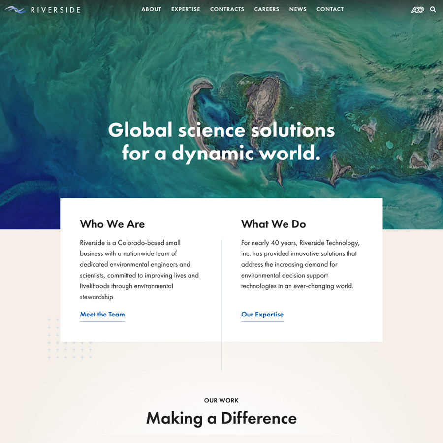 Riverside Technology website homepage screenshot